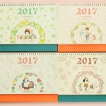2017小花桌面年曆 月曆